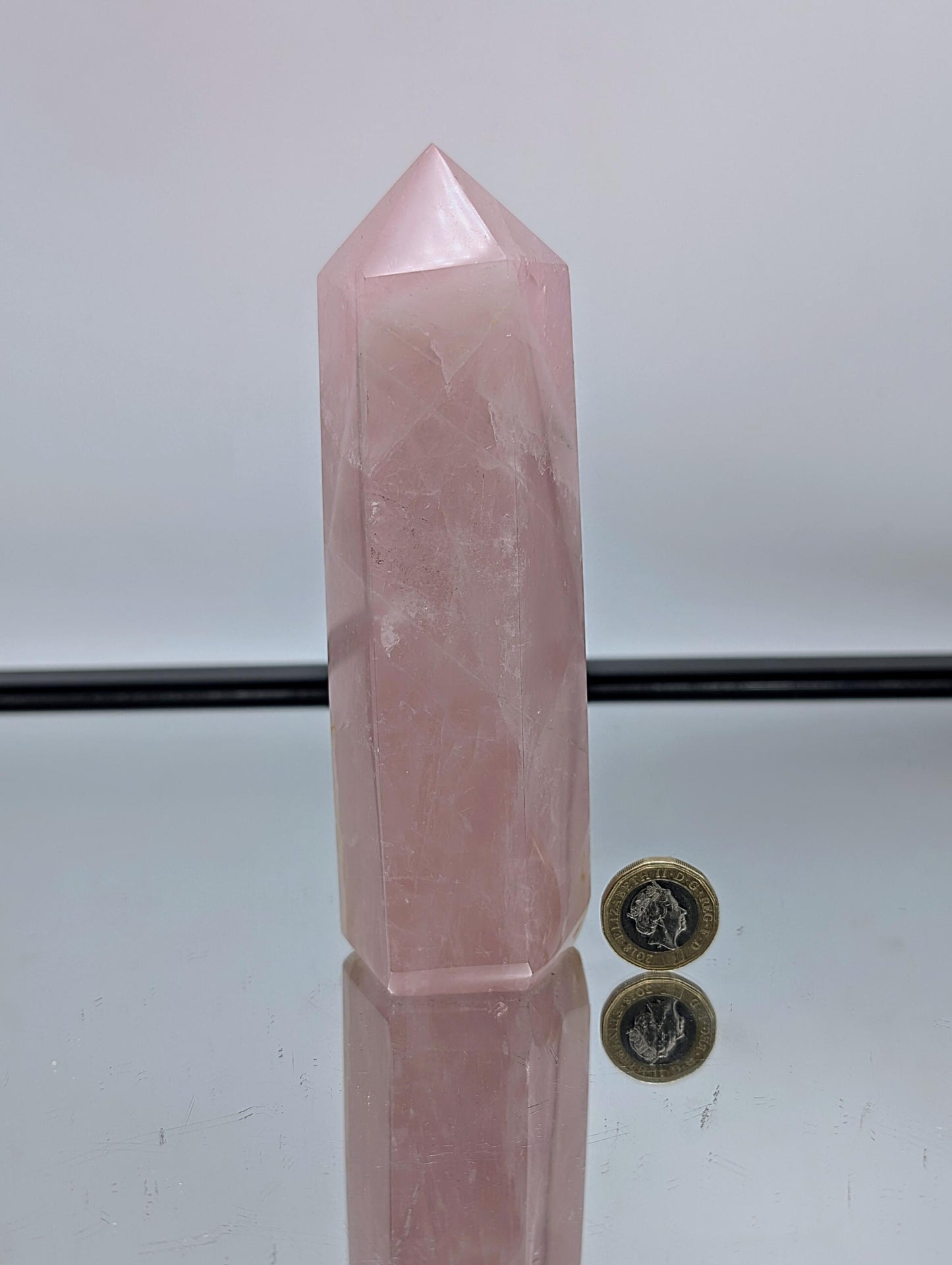 Large Rose Quartz Crystal Prism / Tower (#5)