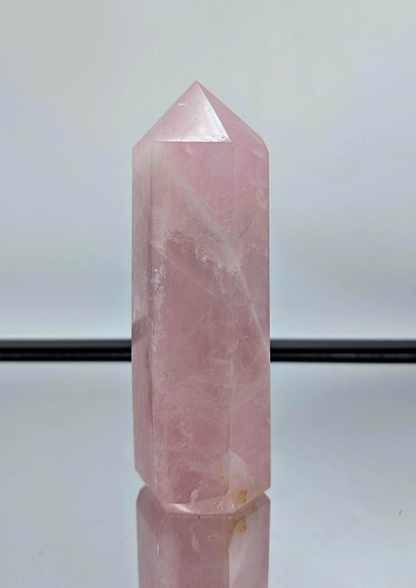 Large Rose Quartz Crystal Prism / Tower (#5)