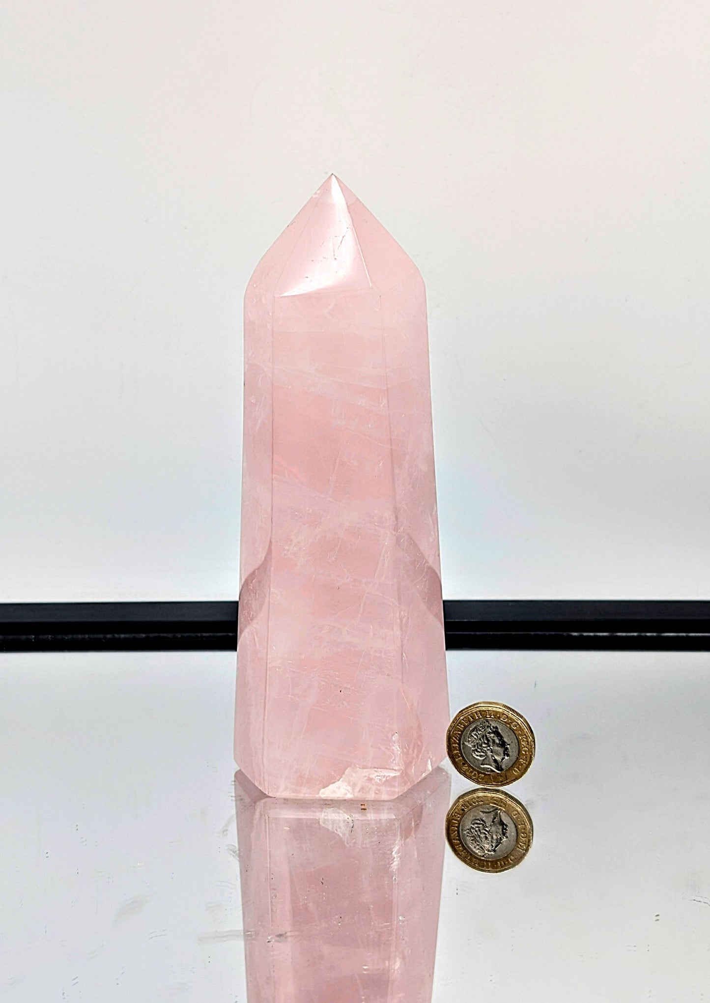 Large Rose Quartz Crystal Prism / Tower (#18)