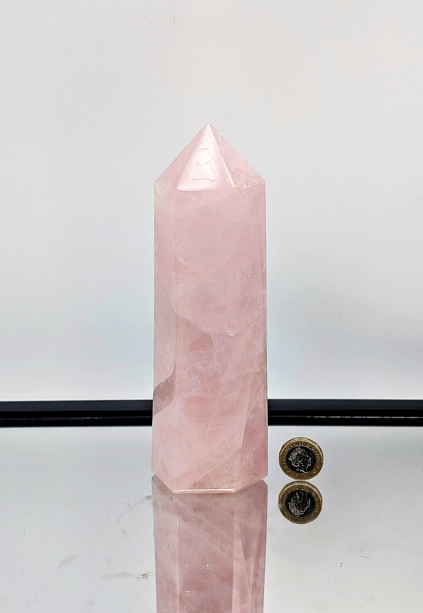 Large Rose Quartz Crystal Prism / Tower (#16)