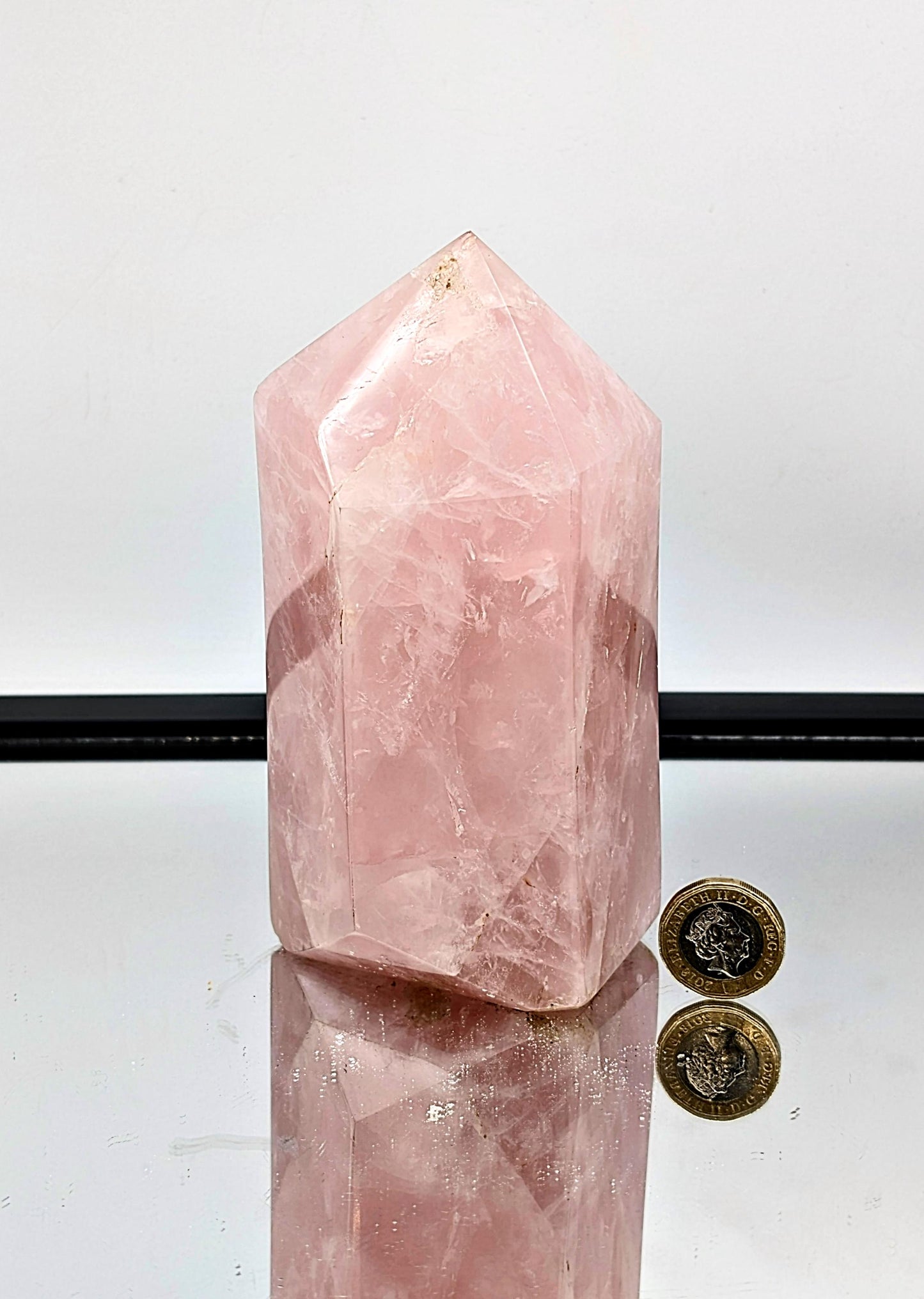 Large Rose Quartz Crystal Prism / Tower (#14)