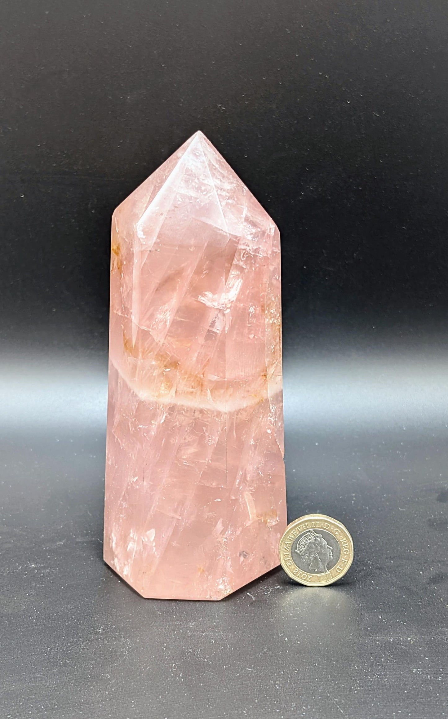 Large Rose Quartz Crystal Prism / Tower (#12)