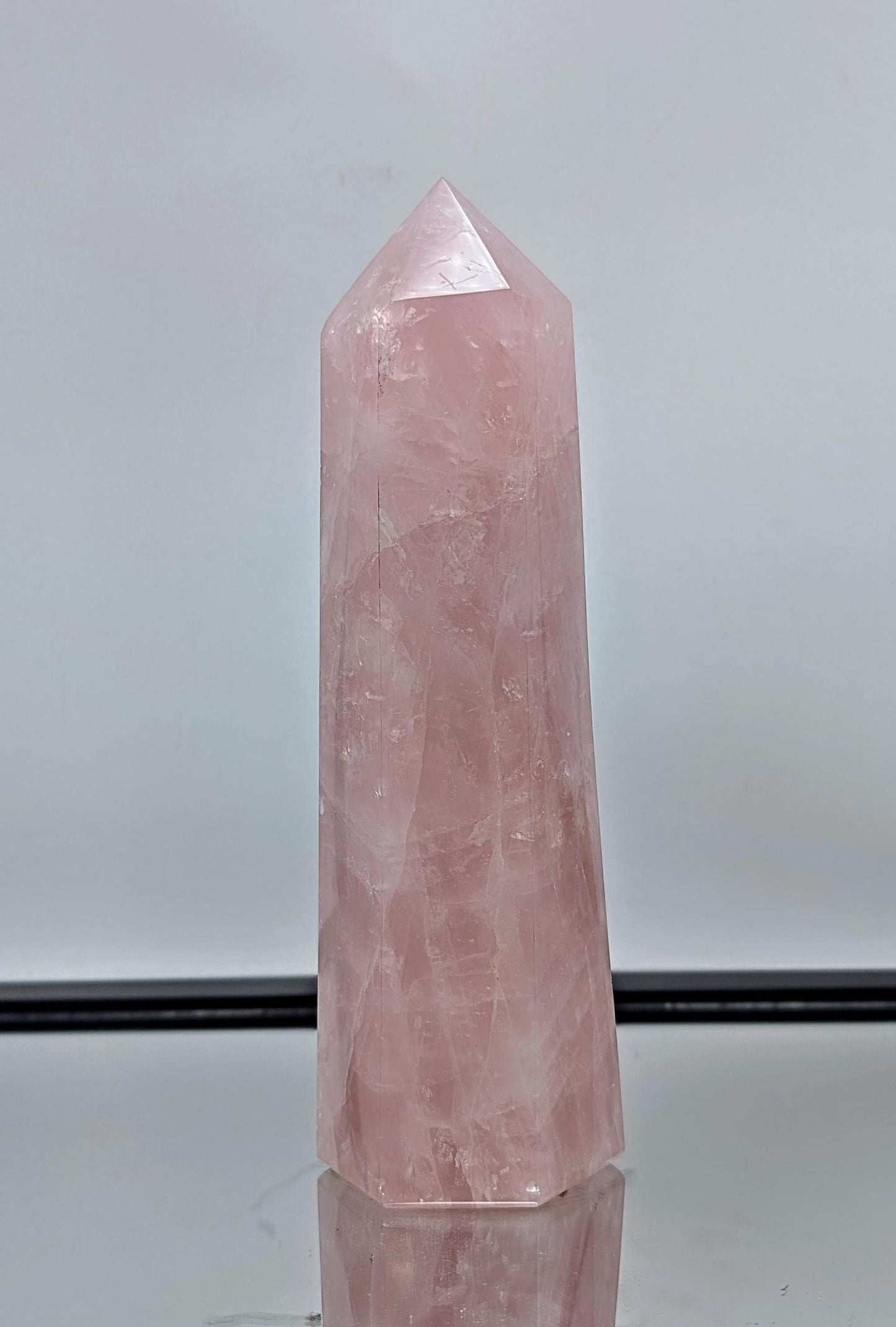 Large Rose Quartz Crystal Prism / Tower (#6)