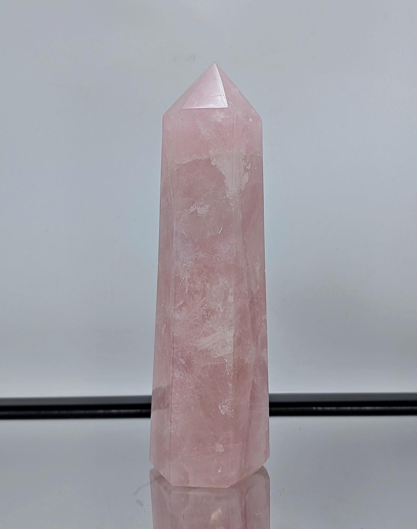 Large Rose Quartz Crystal Prism / Tower (#6)