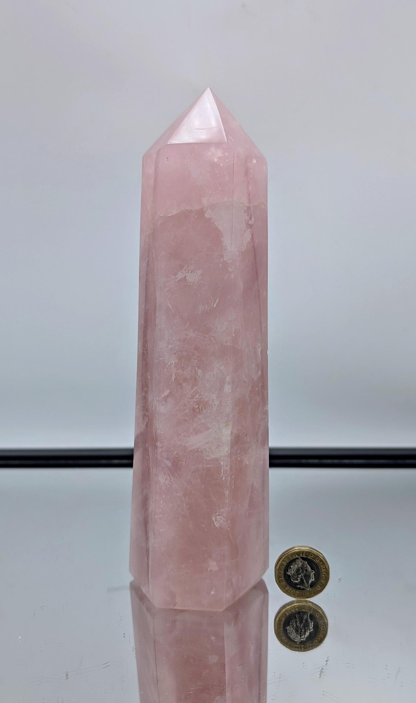 Large Rose Quartz Crystal Prism / Tower (#6)