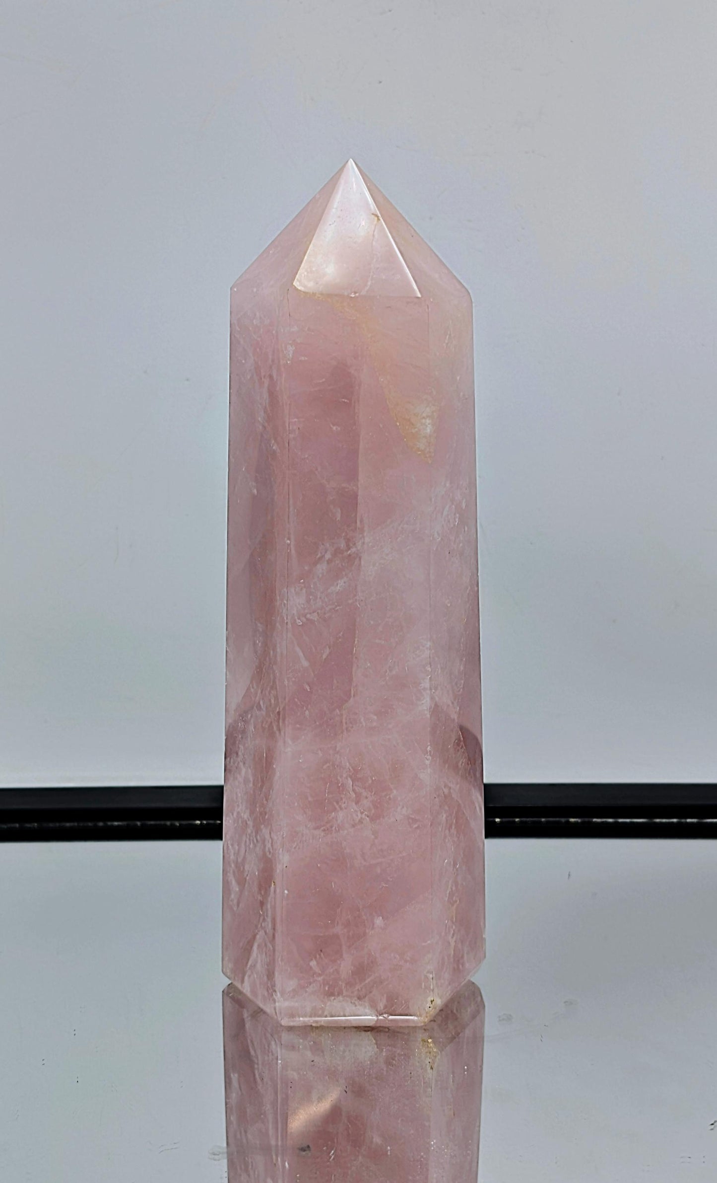 Large Rose Quartz Crystal Prism / Tower (#8)