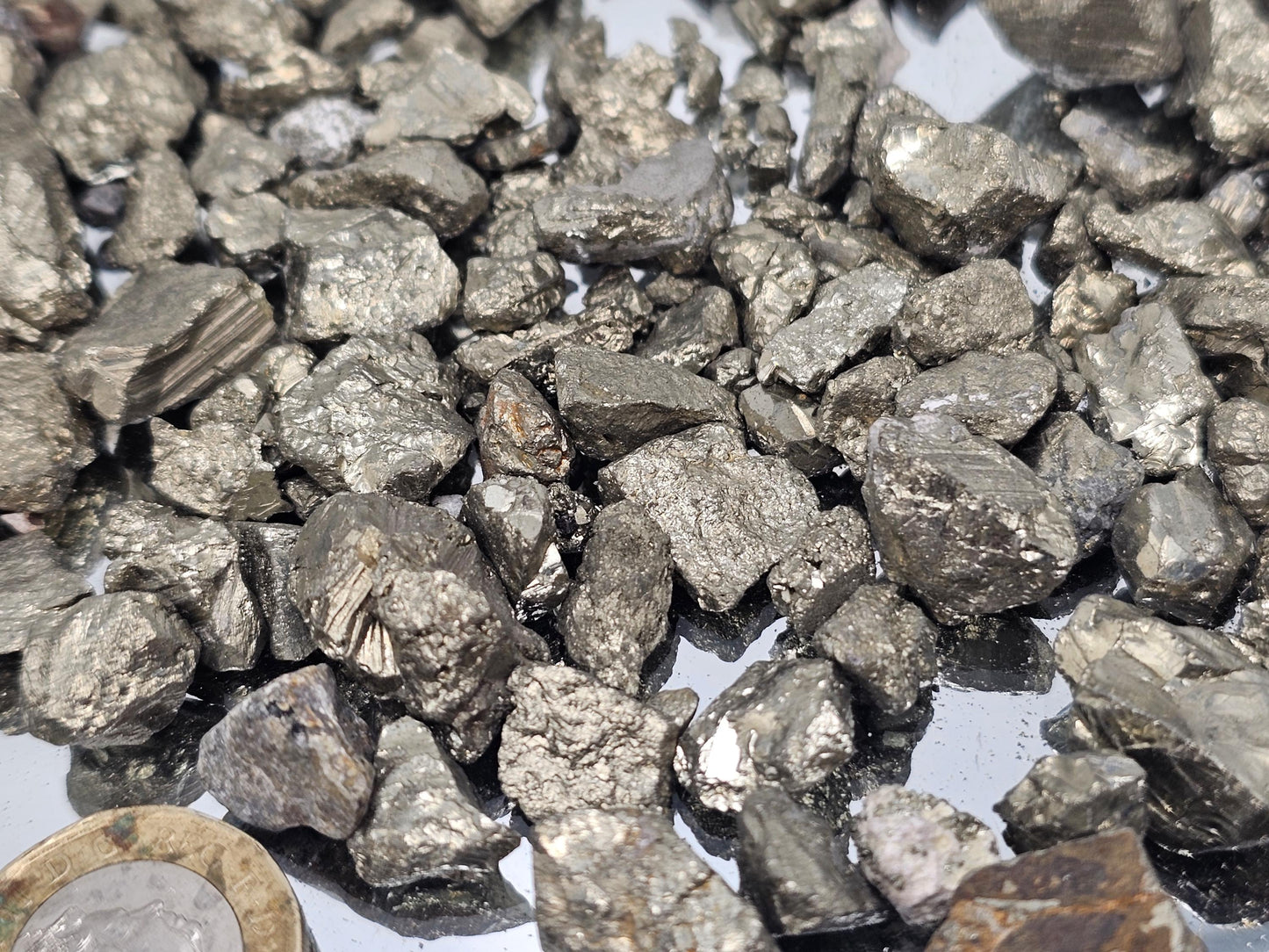 Raw Small Pyrite Crystals Large 500g Batch 1-2cm