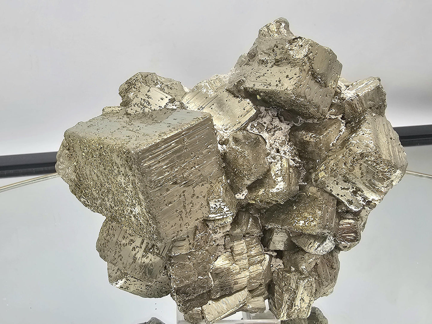 Exceptional Pyrite Crystal Cluster  - Peru  1.35 KG  (DP)