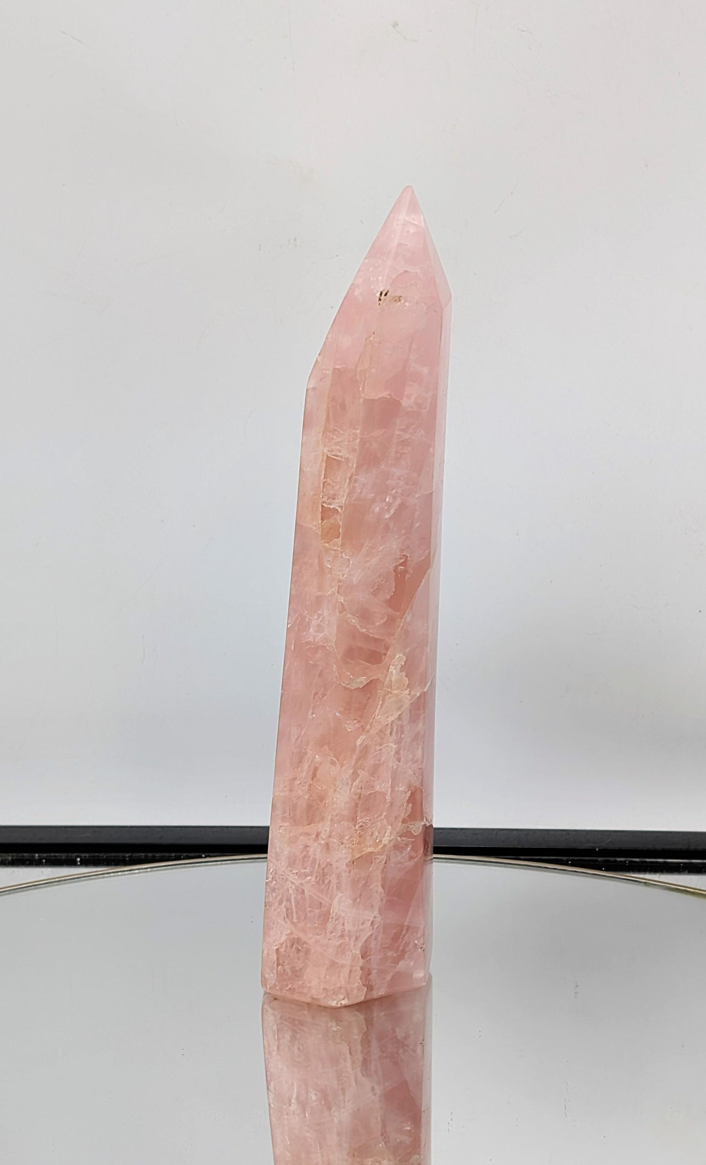 Large Rose Quartz Crystal Prism / Tower (#20)