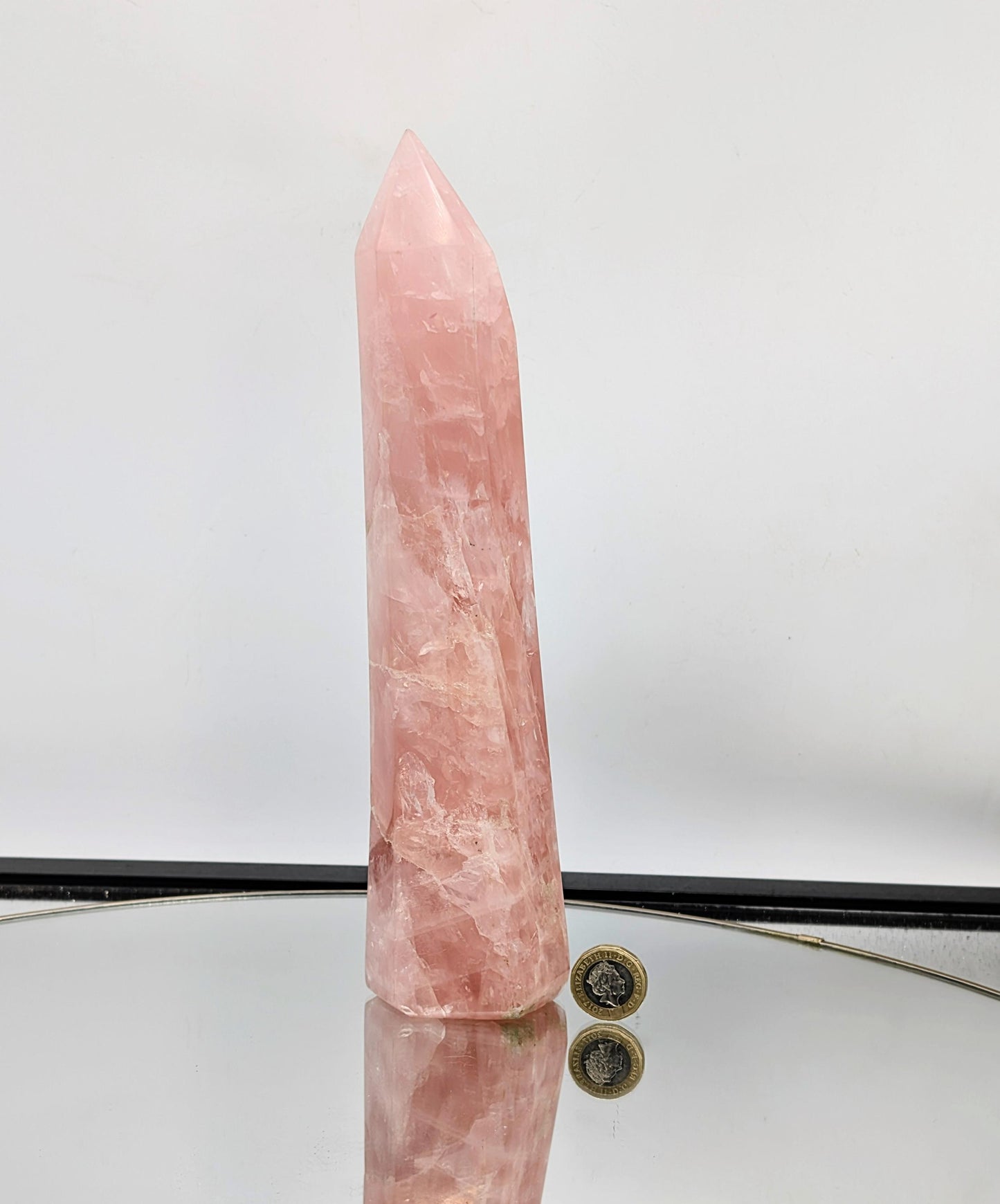 Large Rose Quartz Crystal Prism / Tower (#20)