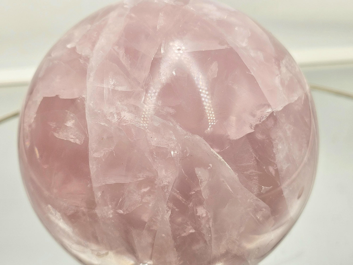 Large Rose Quartz Crystal Sphere (#4)