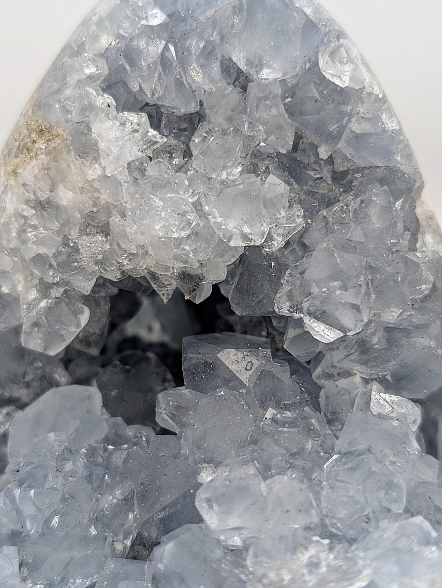 Large Celestite Crystal Egg (#16)