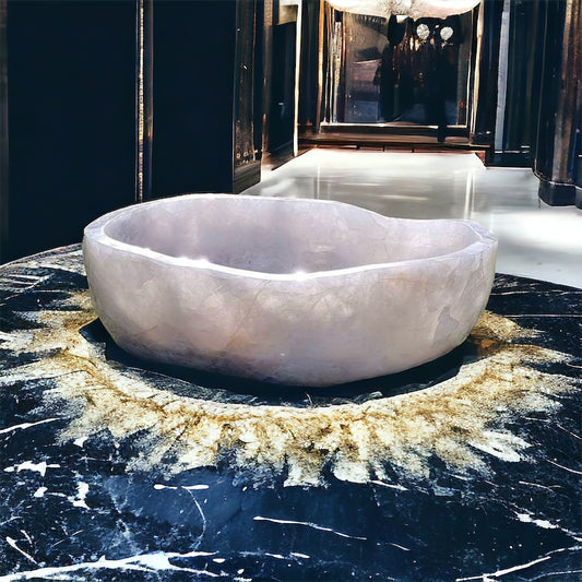 Giant Large Quartz Crystal Bowl  225 KG Luxury Premium Home Decor Item