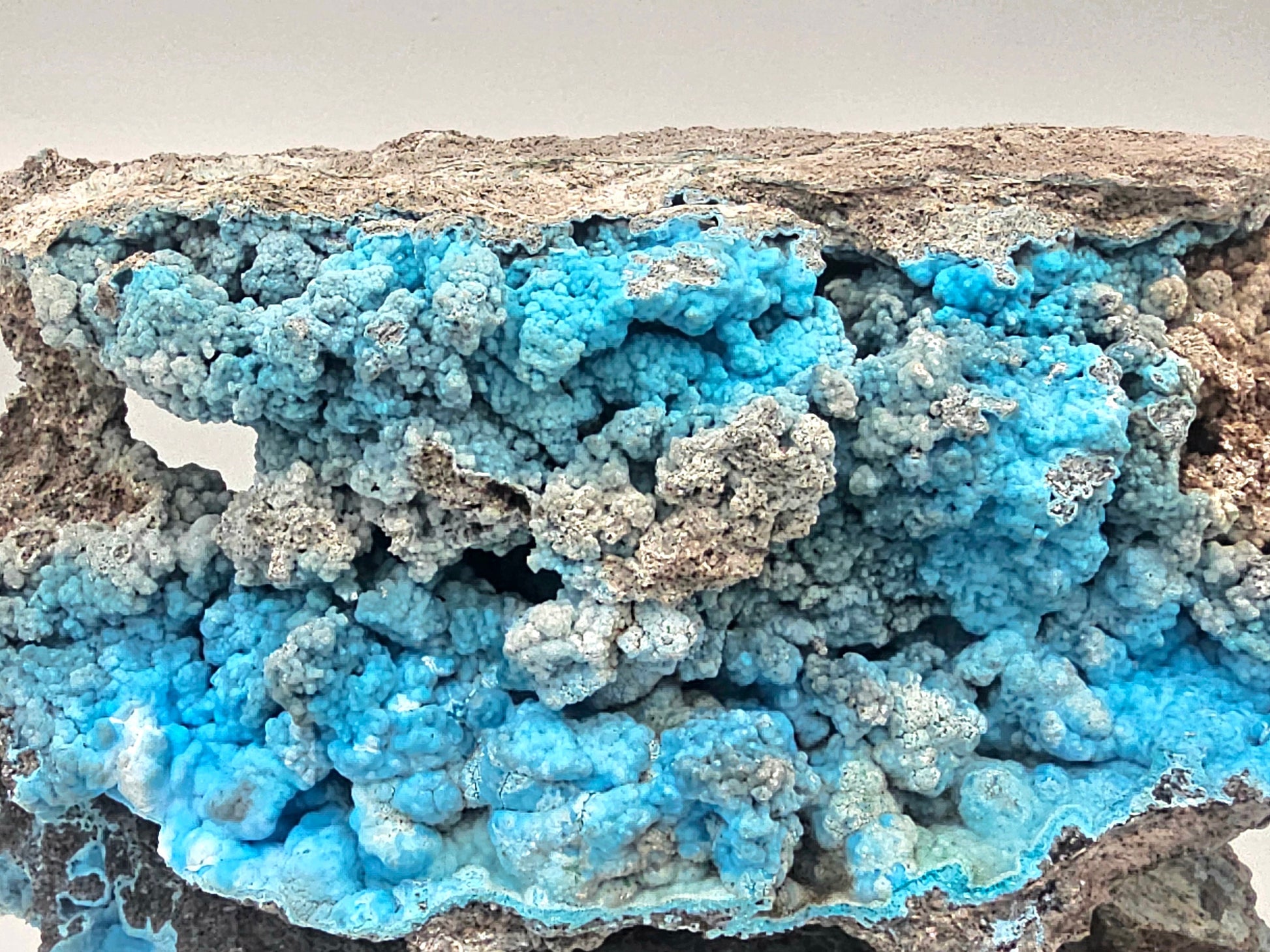 Large Hemimorphite Blue Crystal