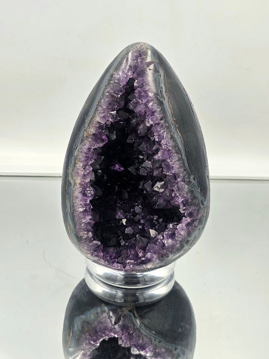 Large Uruguayan Amethyst Crystal Egg