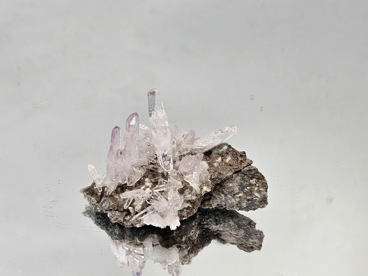 Veracruz amethyst crystal with pale violet hues