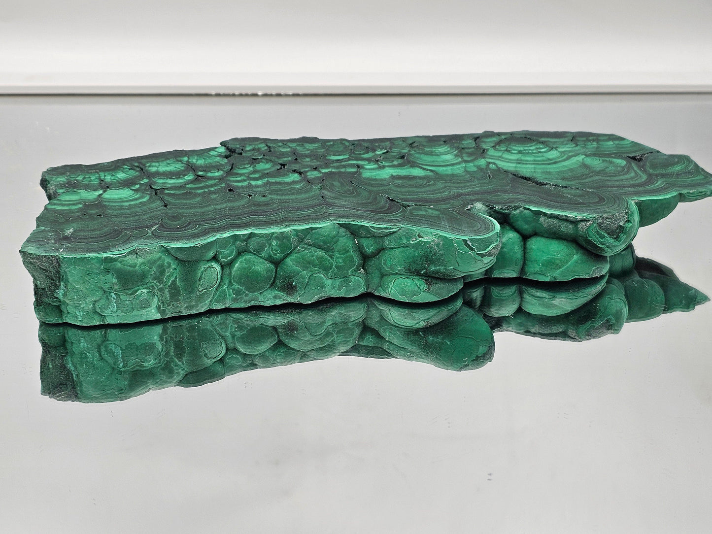 XL Thick Malachite Crystal Slice