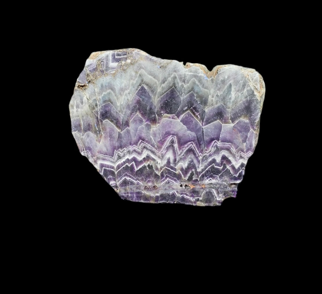 Extra Large Chevron Amethyst Crystal Slice  3.67 KG (#1)