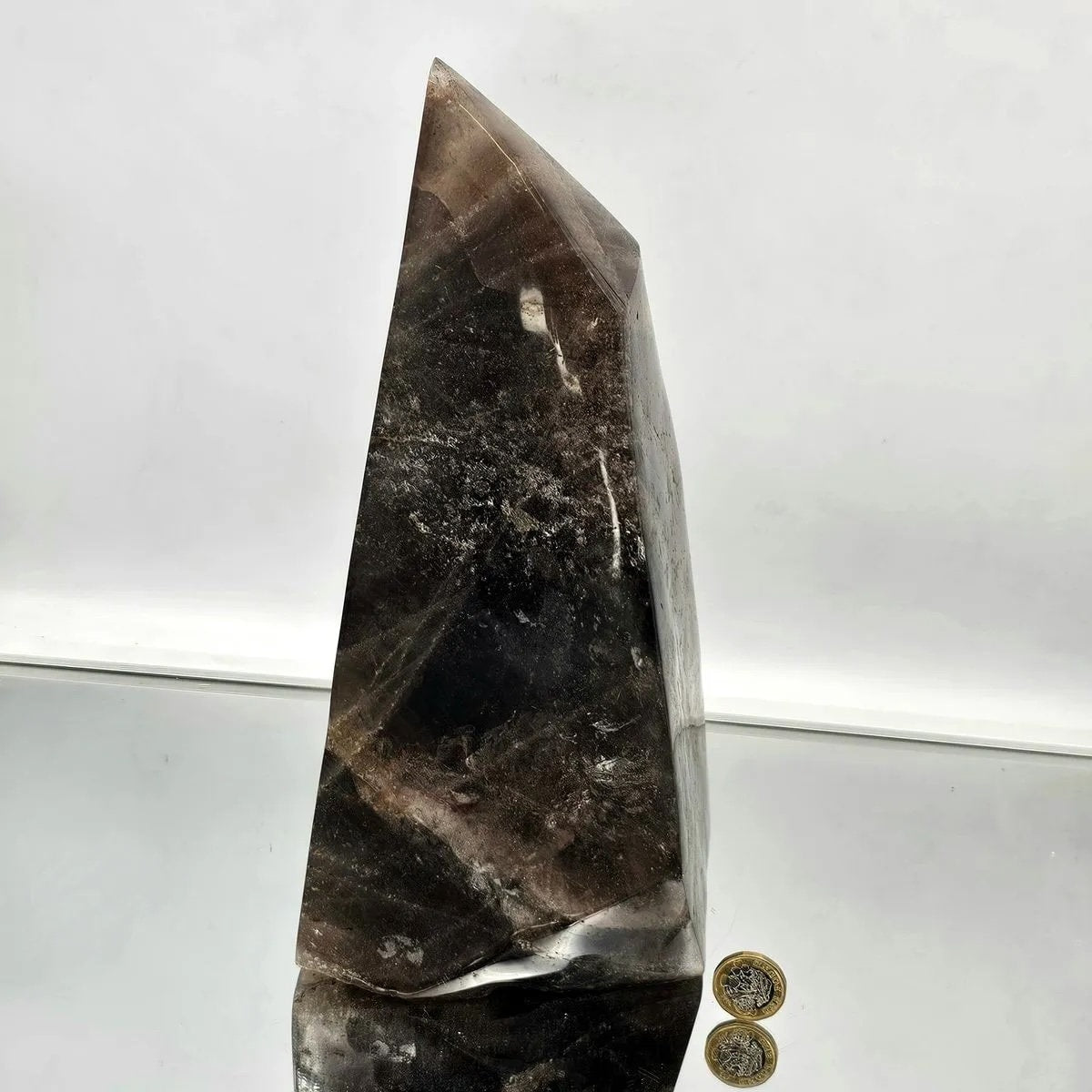 XL natural smokey quartz crystal