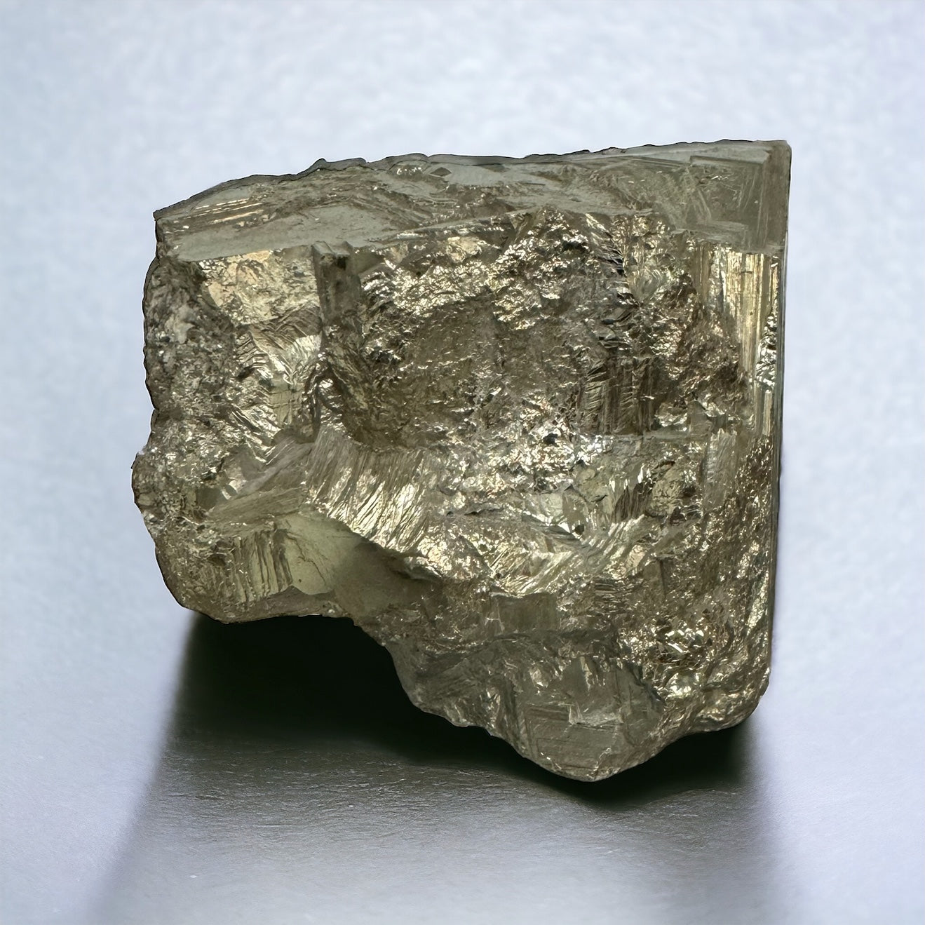 9) Large Pyrite Crystal Cube