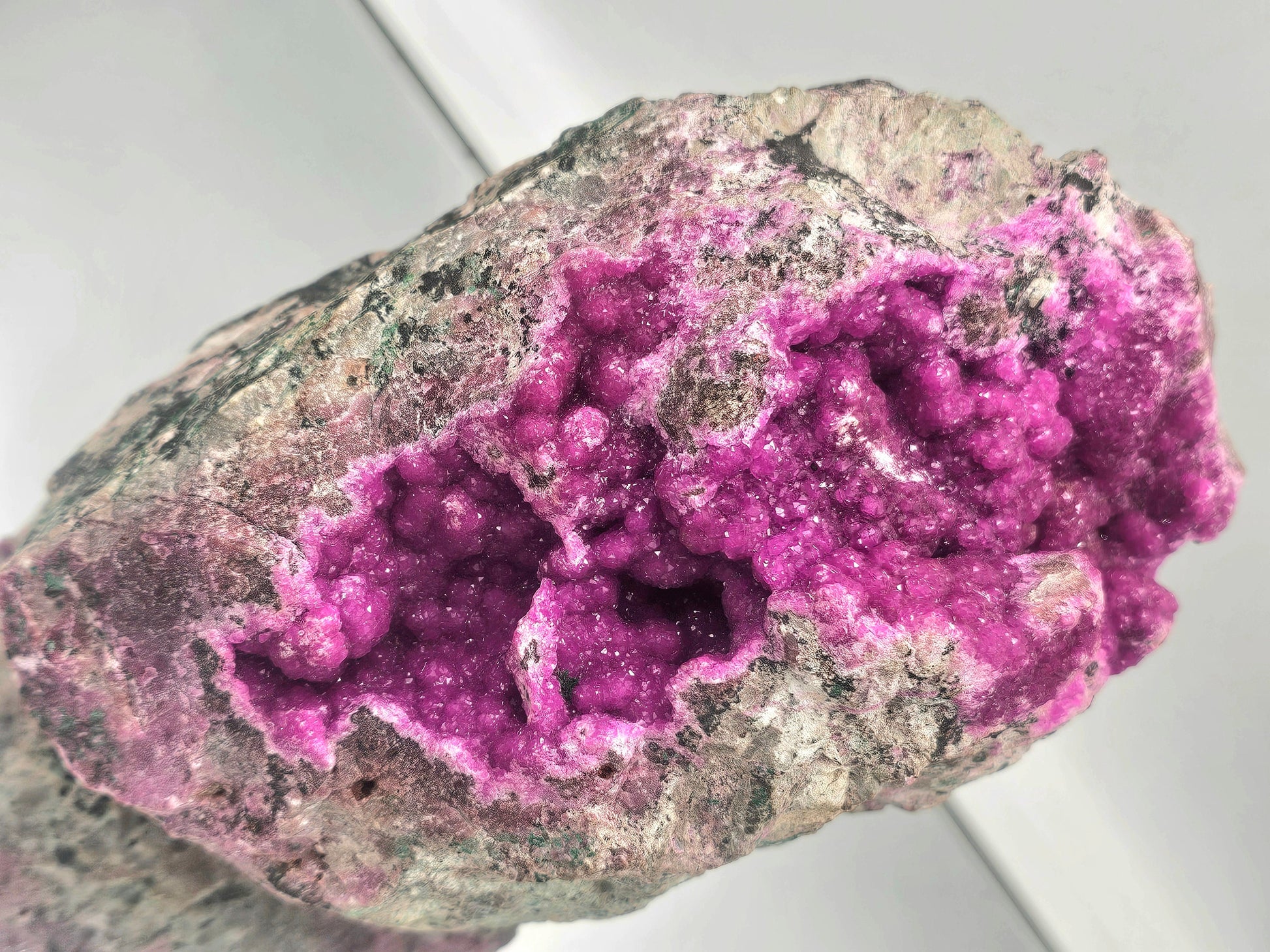 bright pink cobaltoan calcite crystal