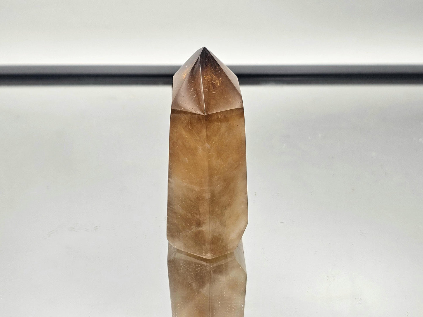 Rare Citrine crystal prism sourced from Madagascar.
