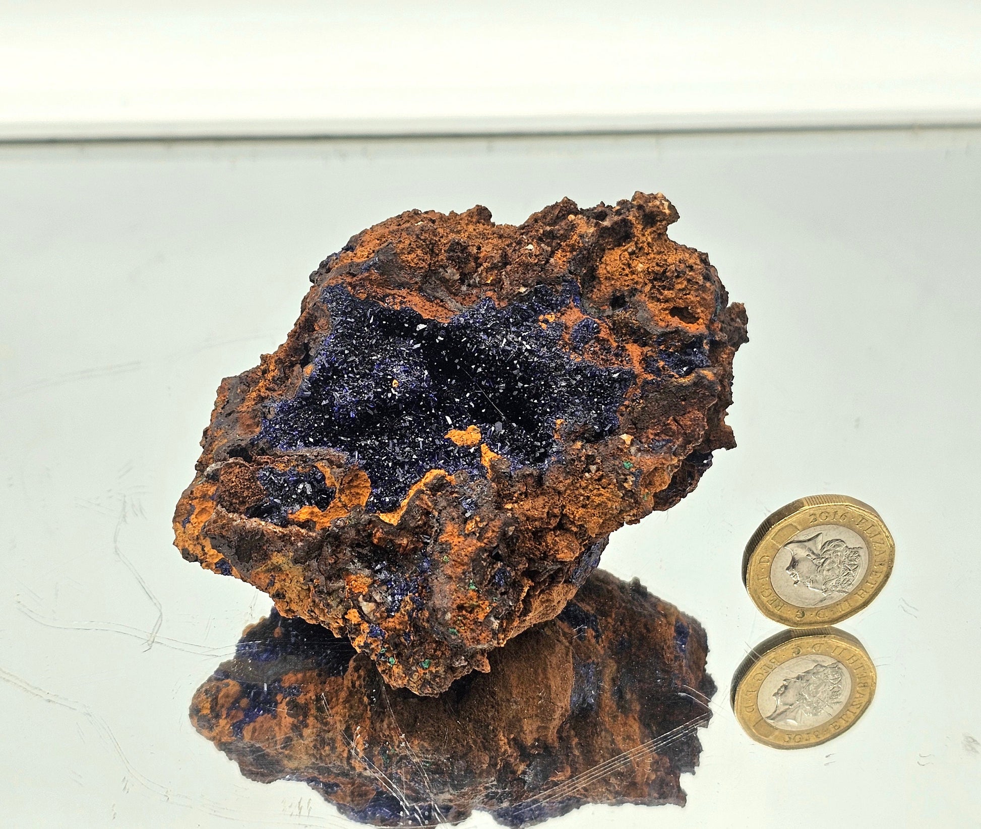 collector crystals azurite specimen