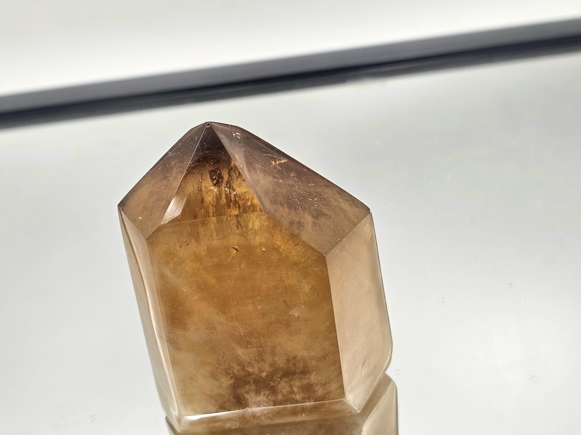 Natural and untreated Citrine prism for collectors.