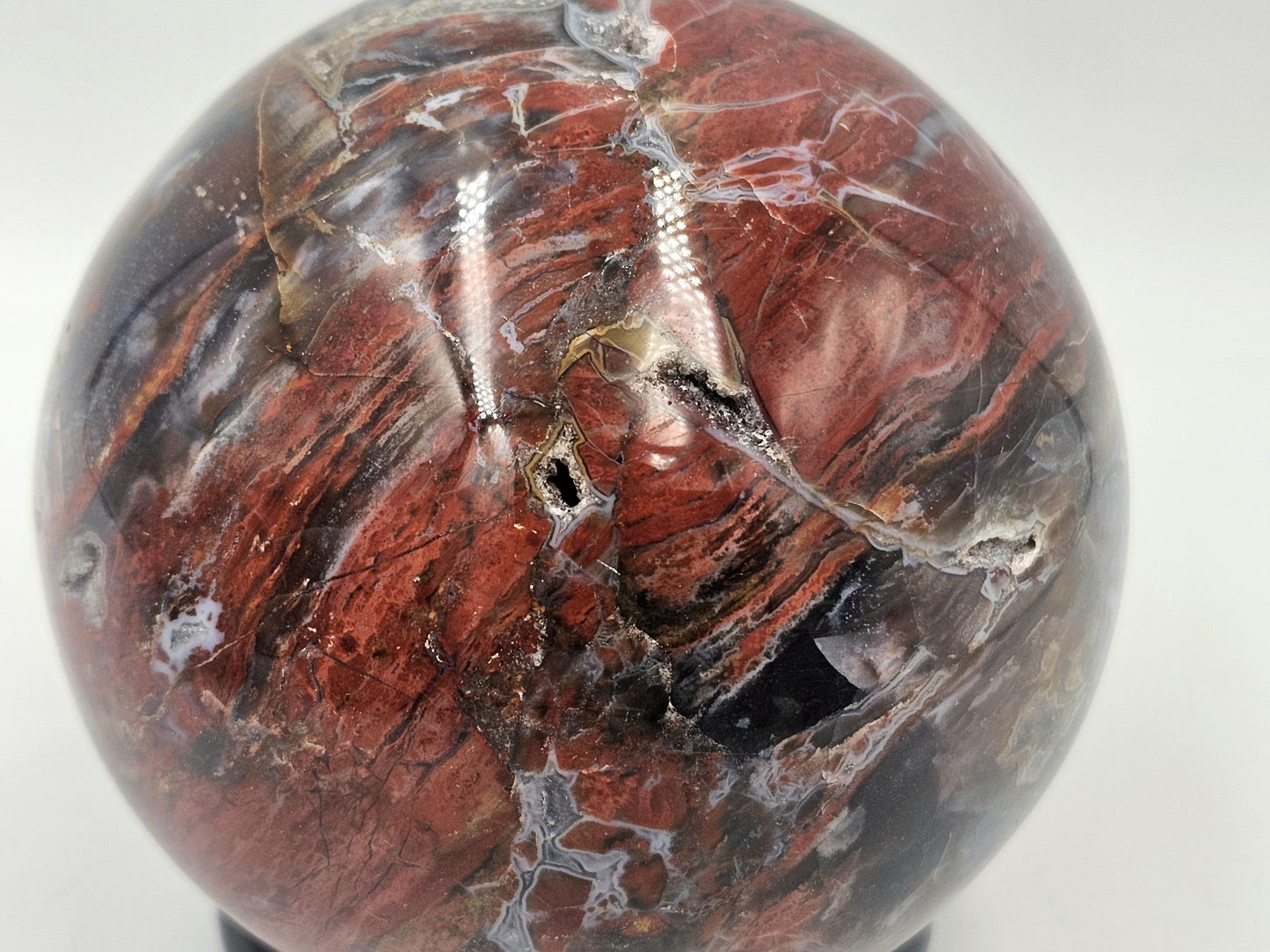 crystal planet violet agate crystal sphere