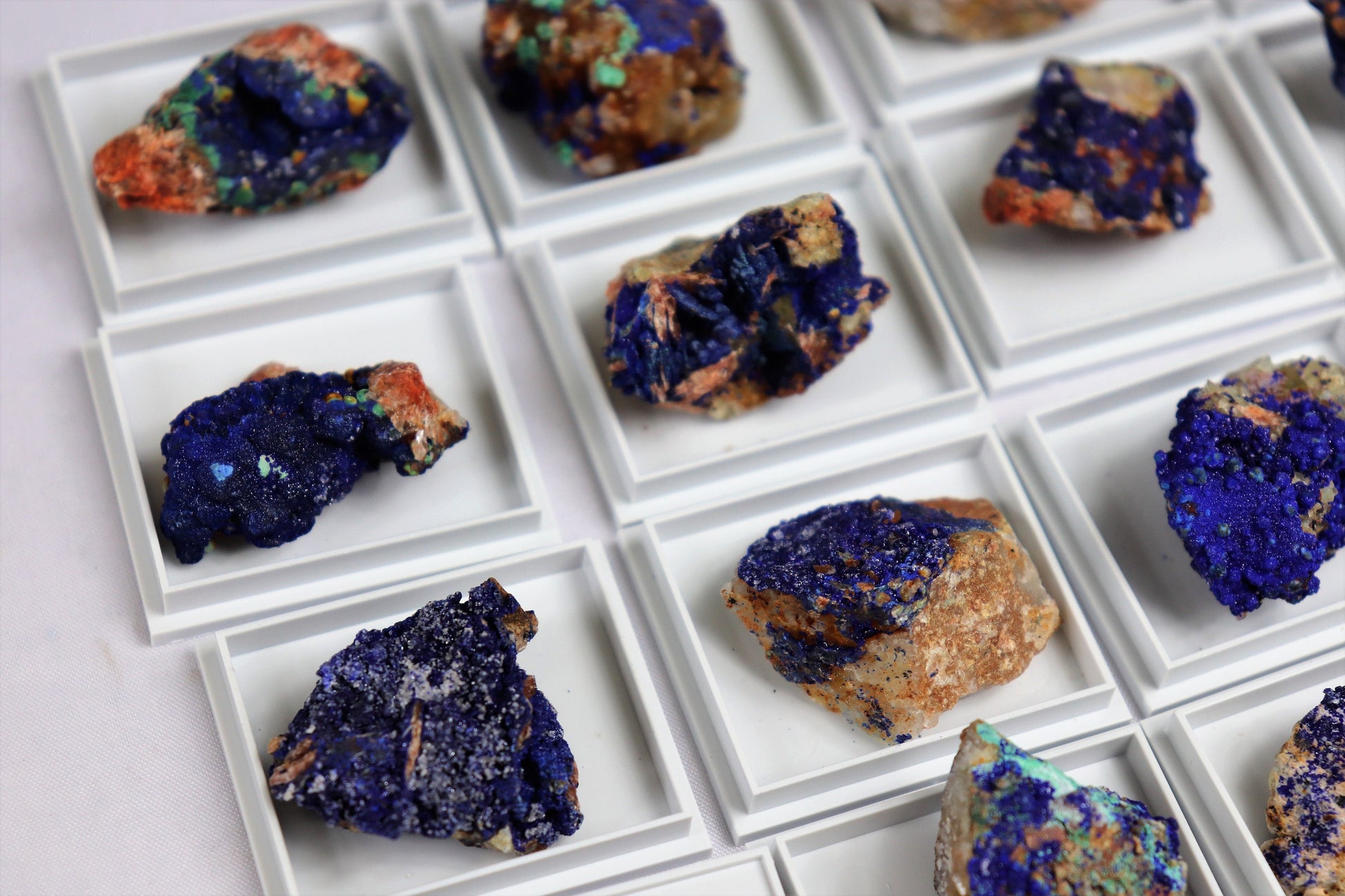 high quality mineralsdeep blue stone azurite crystal