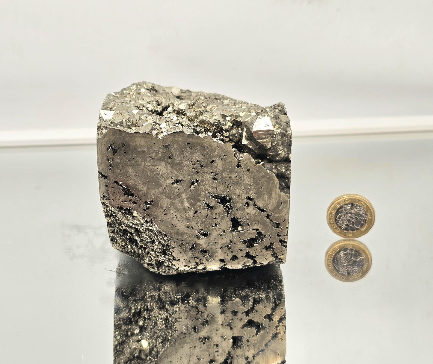 Statement extra large pyrite cube with perfect form