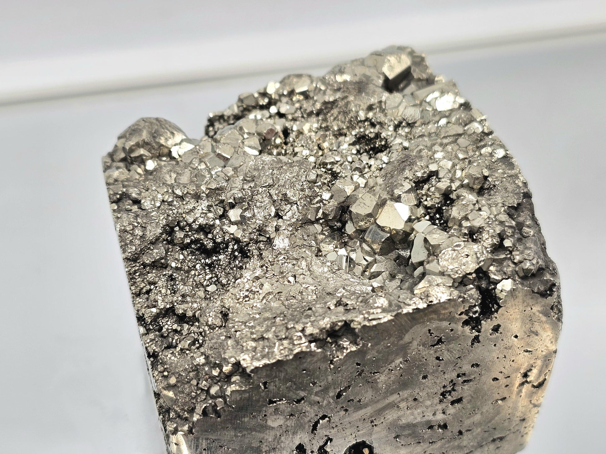 High-quality natural pyrite cube for decor or display