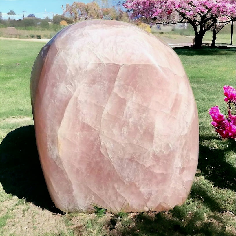 giant rose quartz crystal for sale