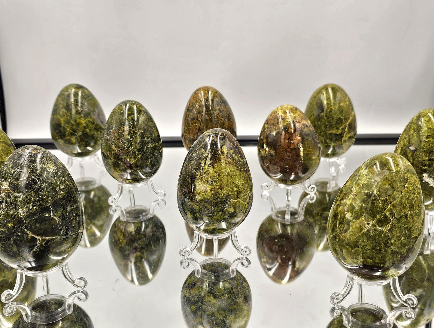 green opal crystal eggs