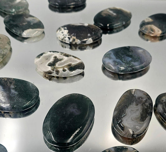 high quality crystal palmstone moss agate