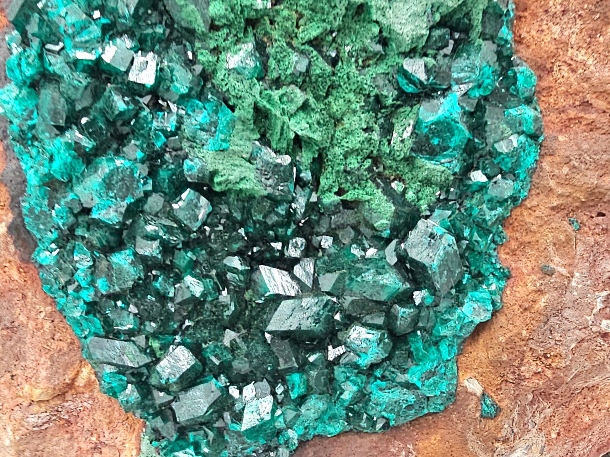 high quality large dioptase crystal