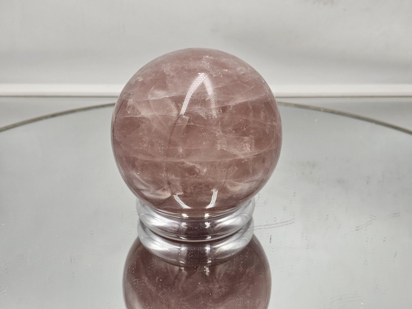 Large Rose Quartz Crystal Sphere (#5)