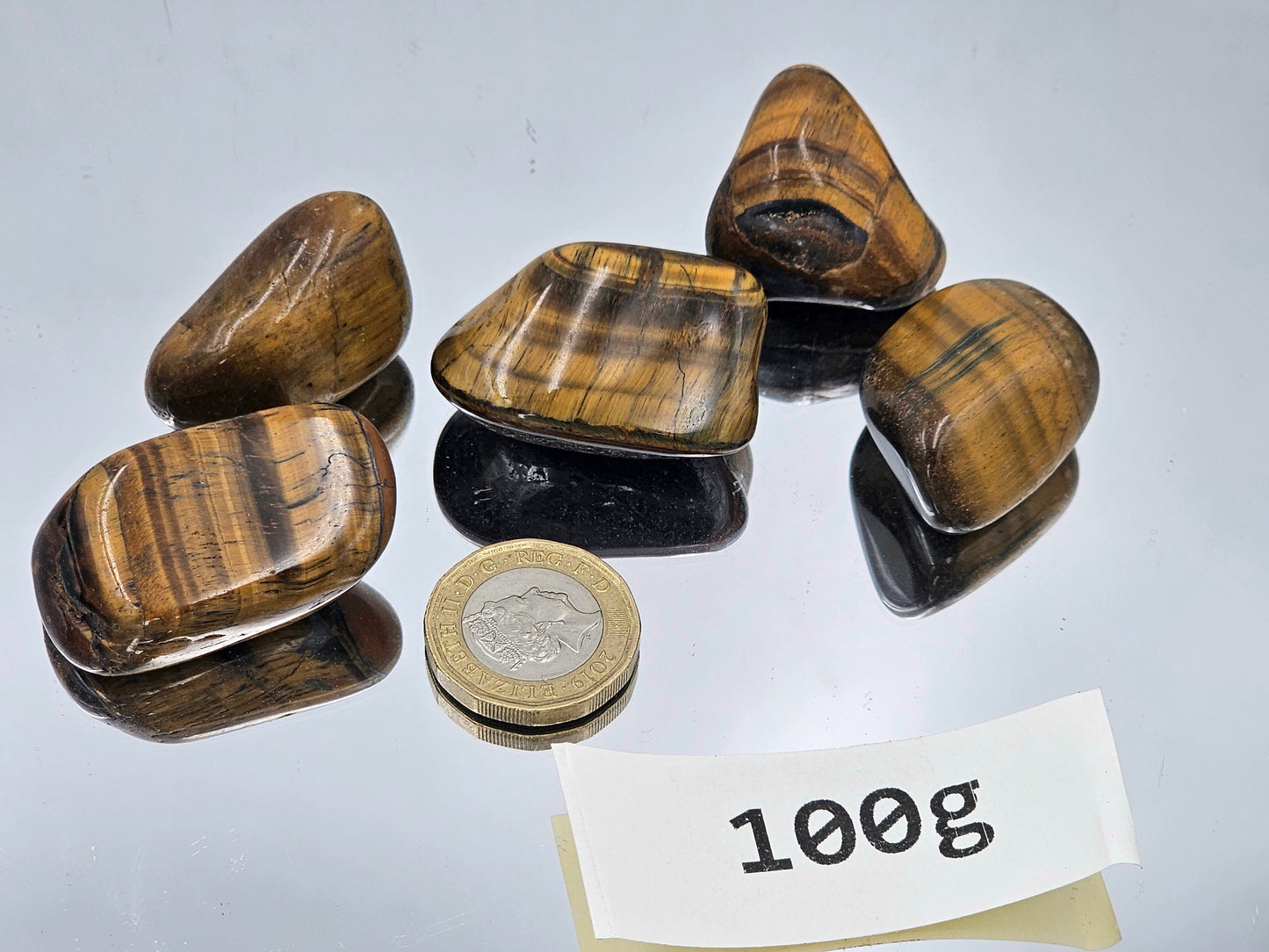 high quality tigers eye crystal tumblestones