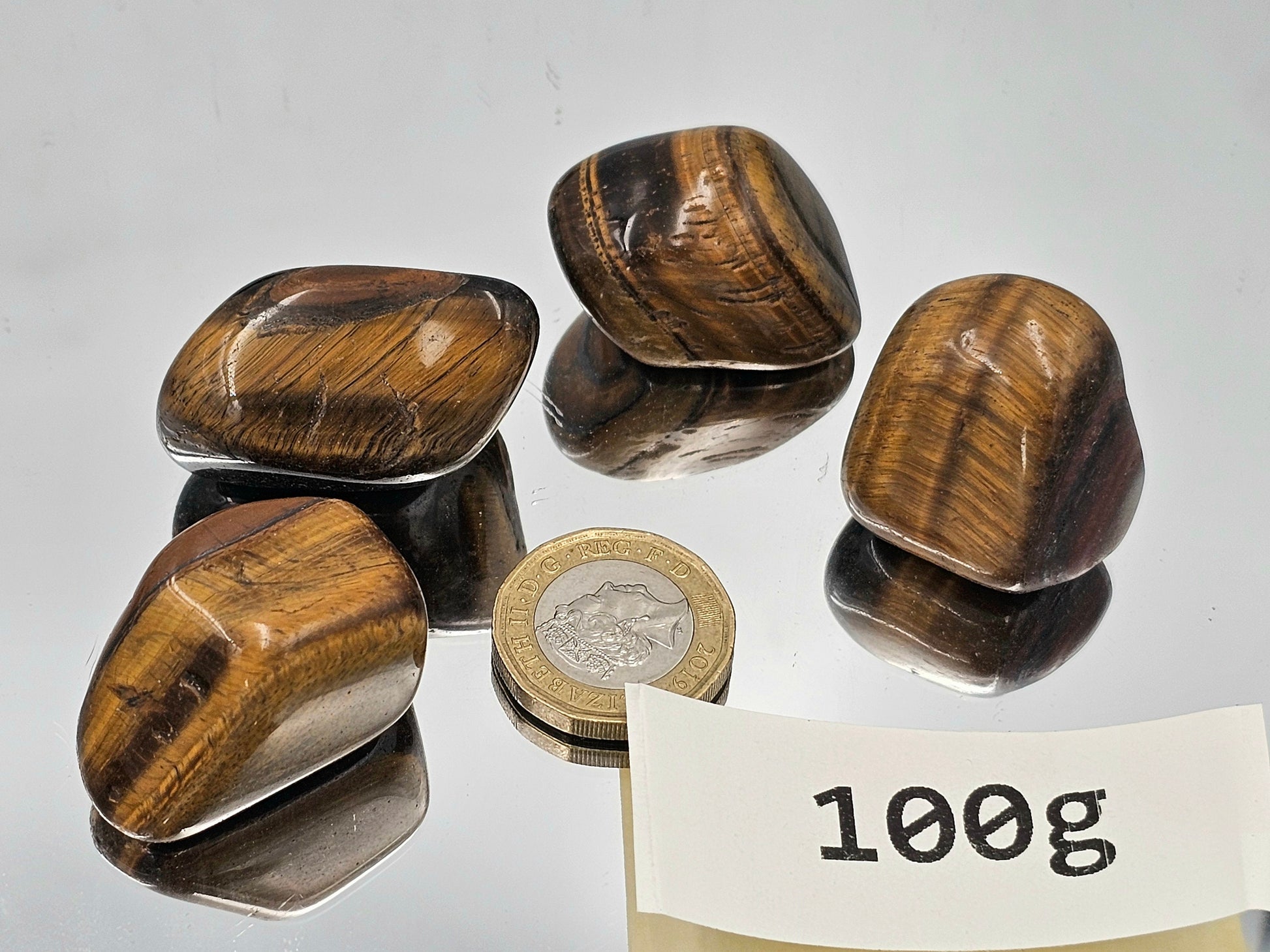 high quality tigers eye tumblestones