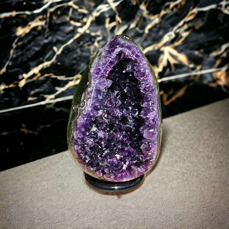 high quality amethyst crystal egg