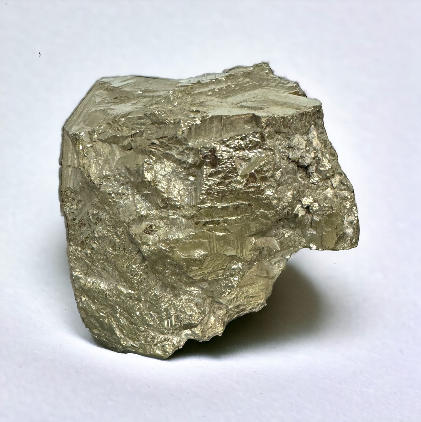 9) Large Pyrite Crystal Cube