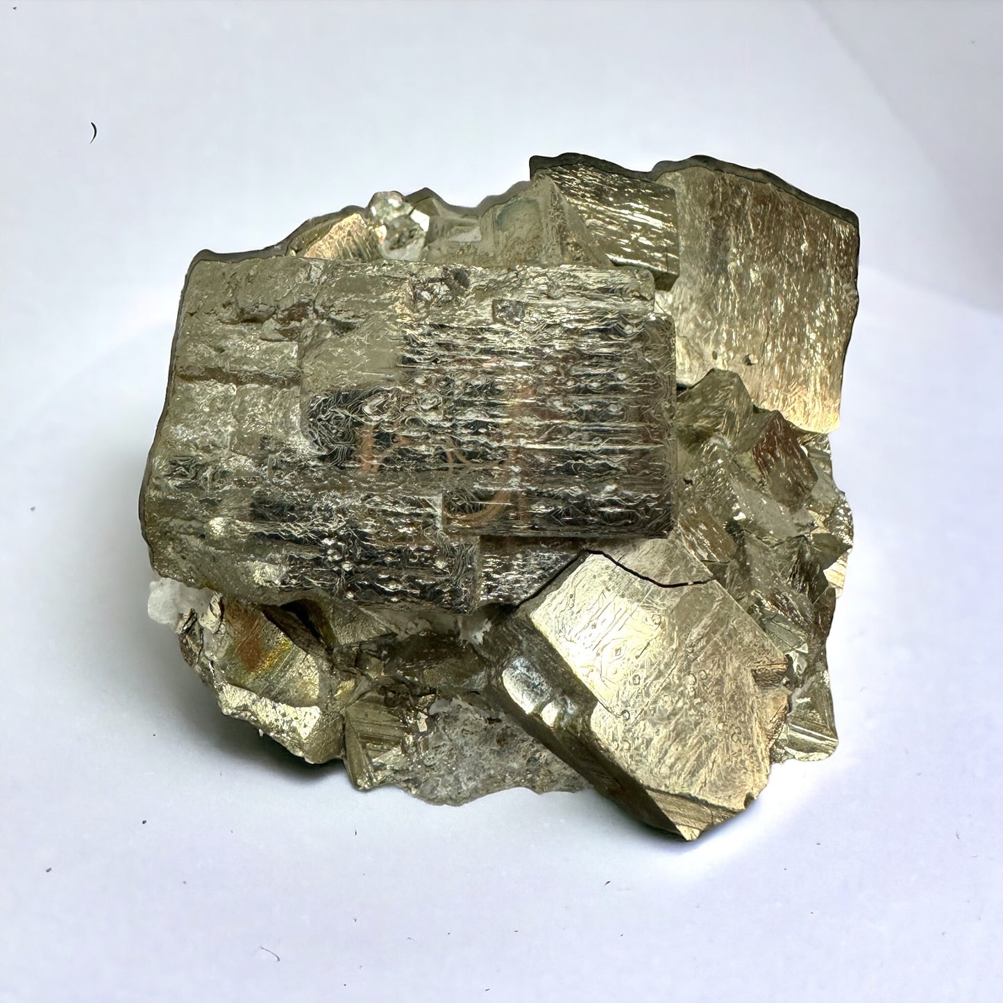 14) Large Pyrite Crystal Cluster