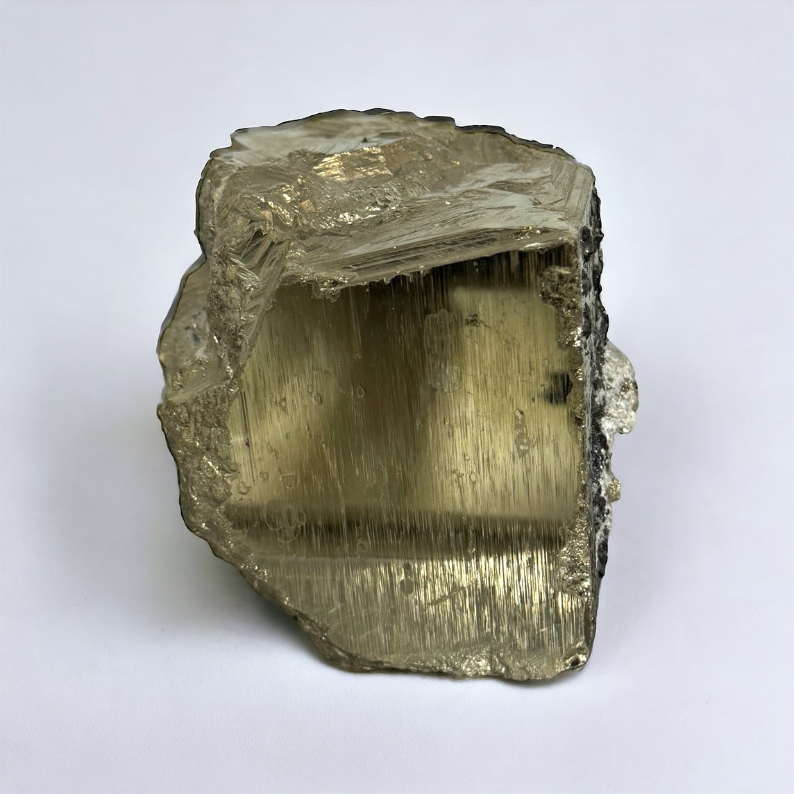 9) Large Pyrite Crystal Cube