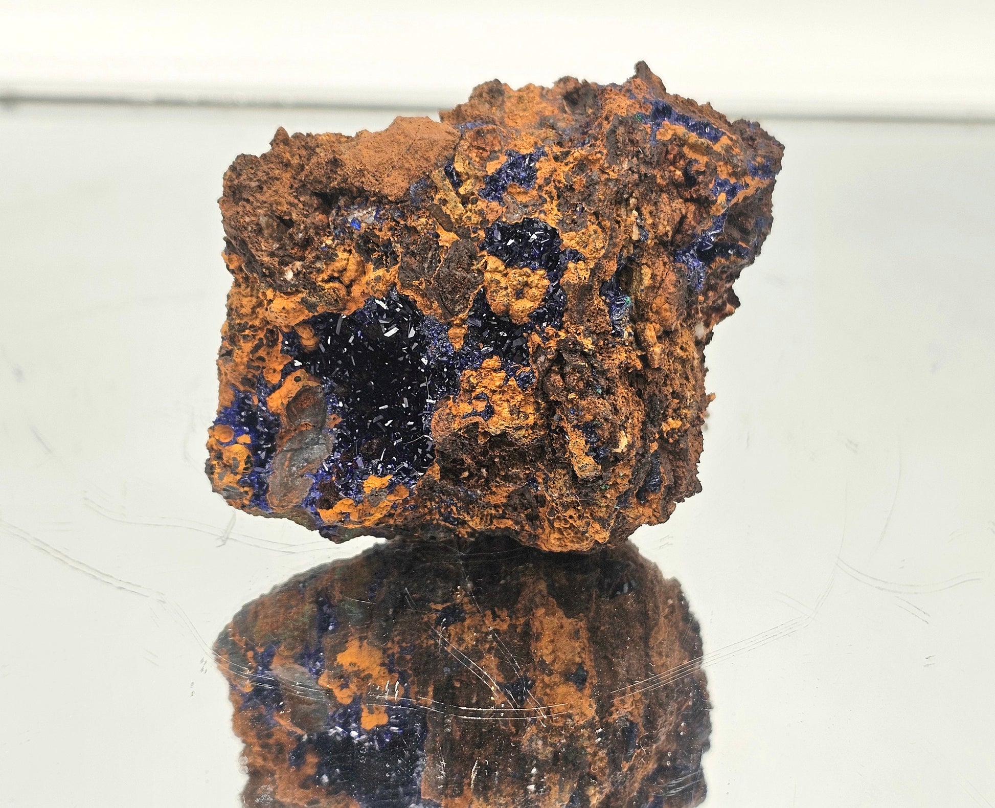 interior design crystals azurite blue 