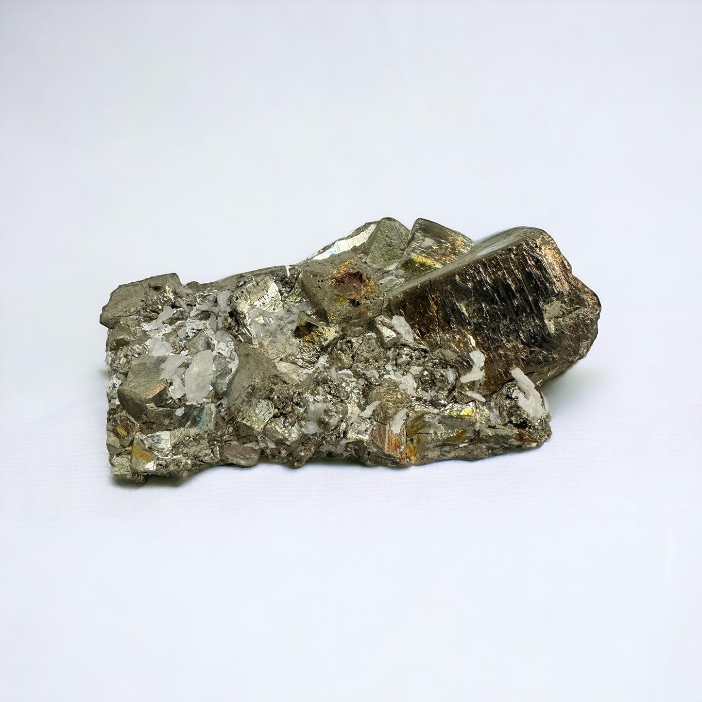 14) Large Pyrite Crystal Cluster