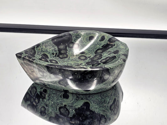 Kambaba Jasper bowl perfect for natural home decor.