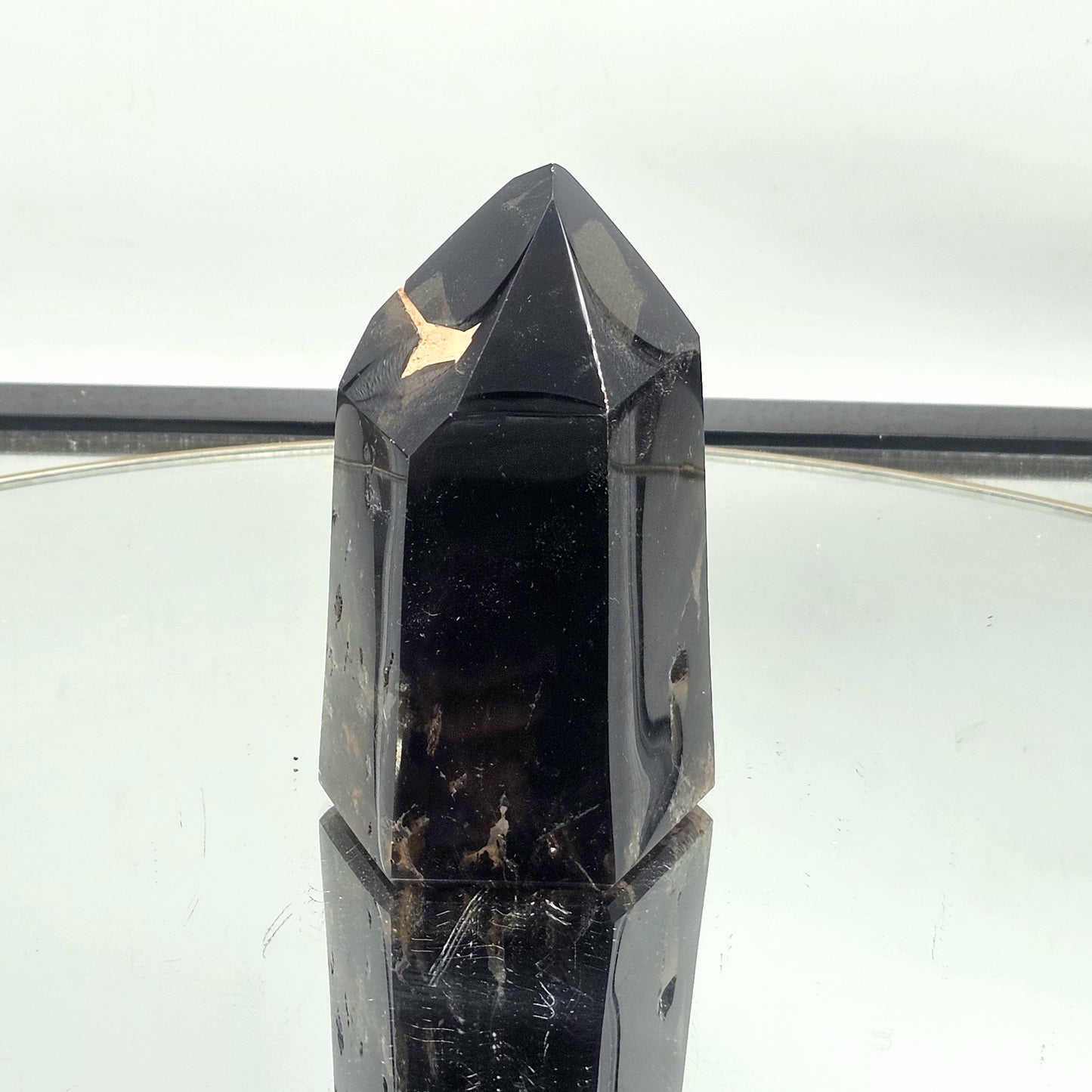 Stunning Morian Smoky Quartz tower for collectors.