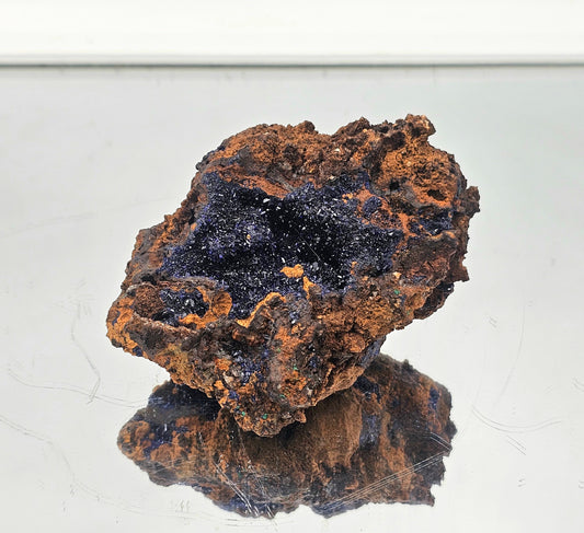 large azurite crystal specimen
