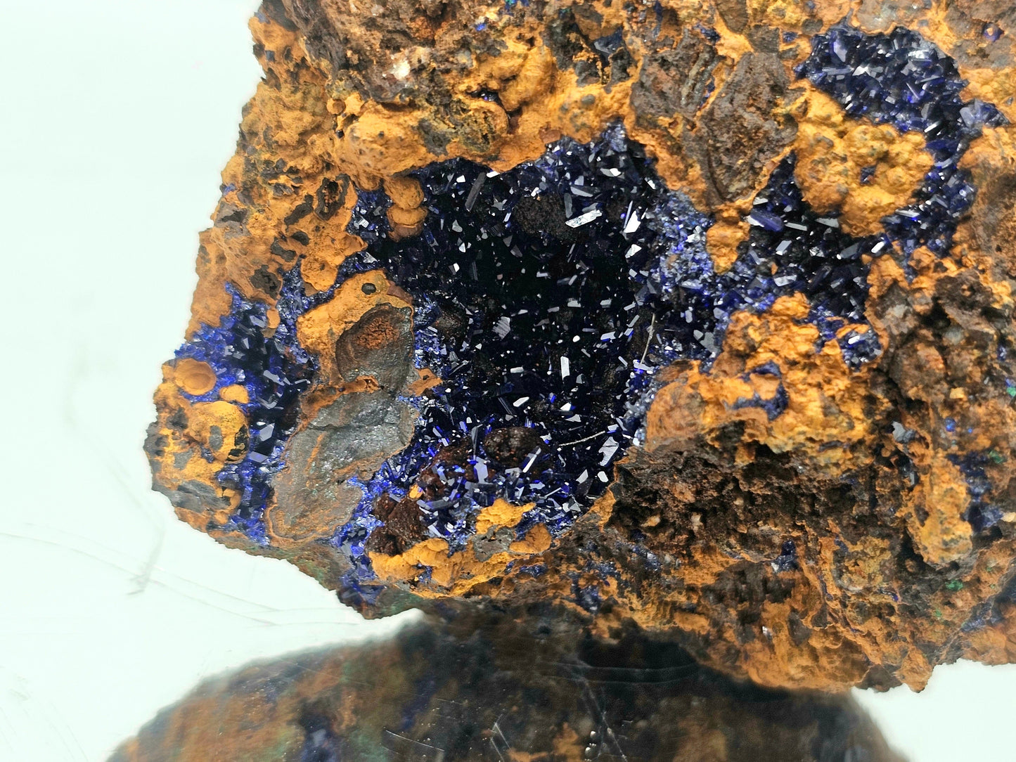 large azurite crystal specimen high quality