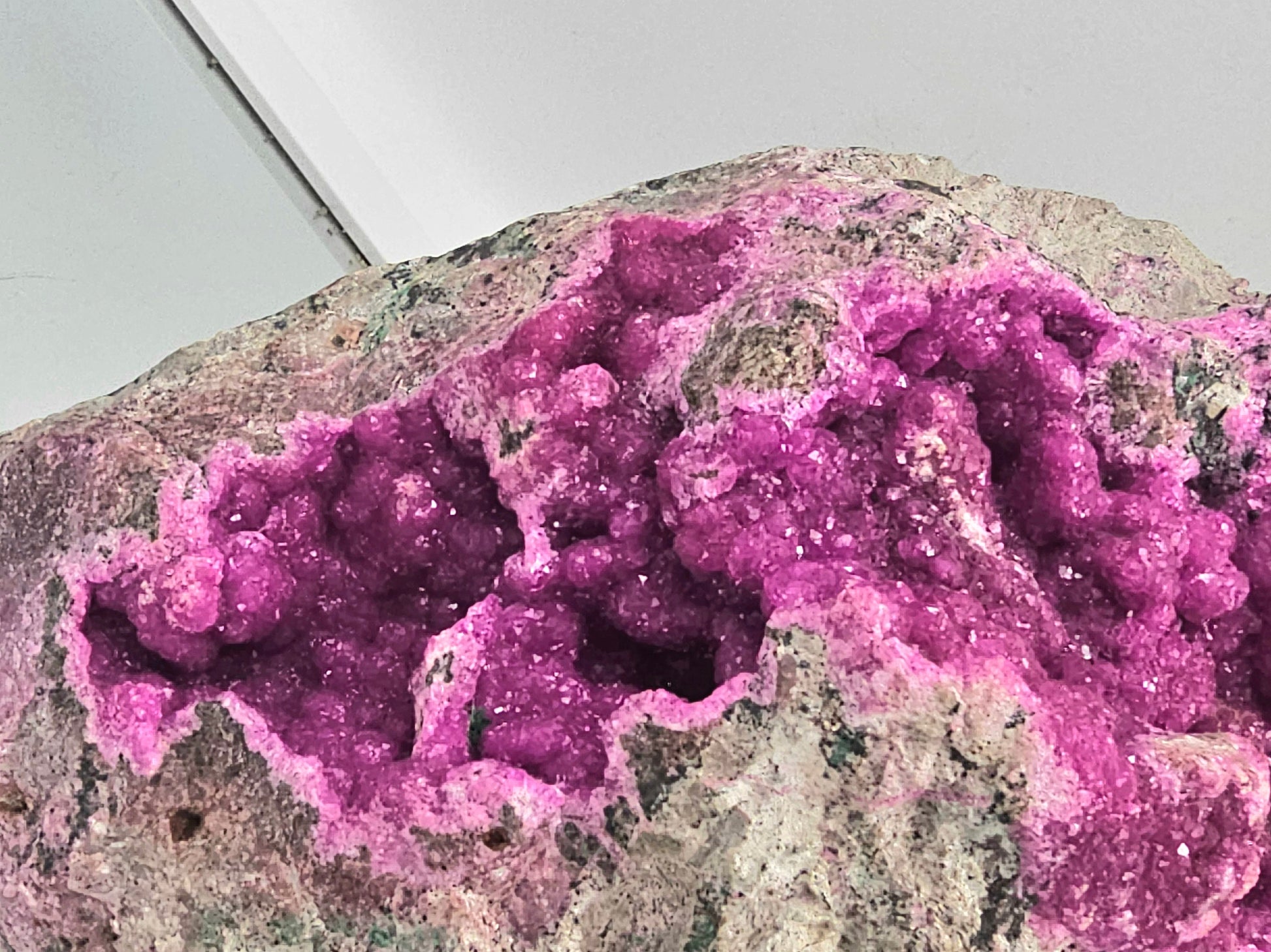 large crystals pink cobalt calcite crystal